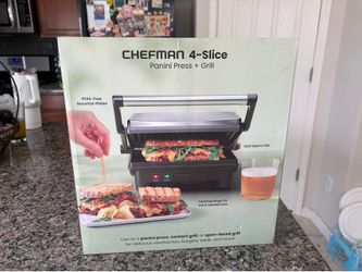 Chefman Panini Press + Grill never used