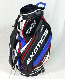 Tour Edge Exotics EXS Staff Golf Bag Cart Bag Wheels Rain Hood | New w/o Tags, Mint Condition!