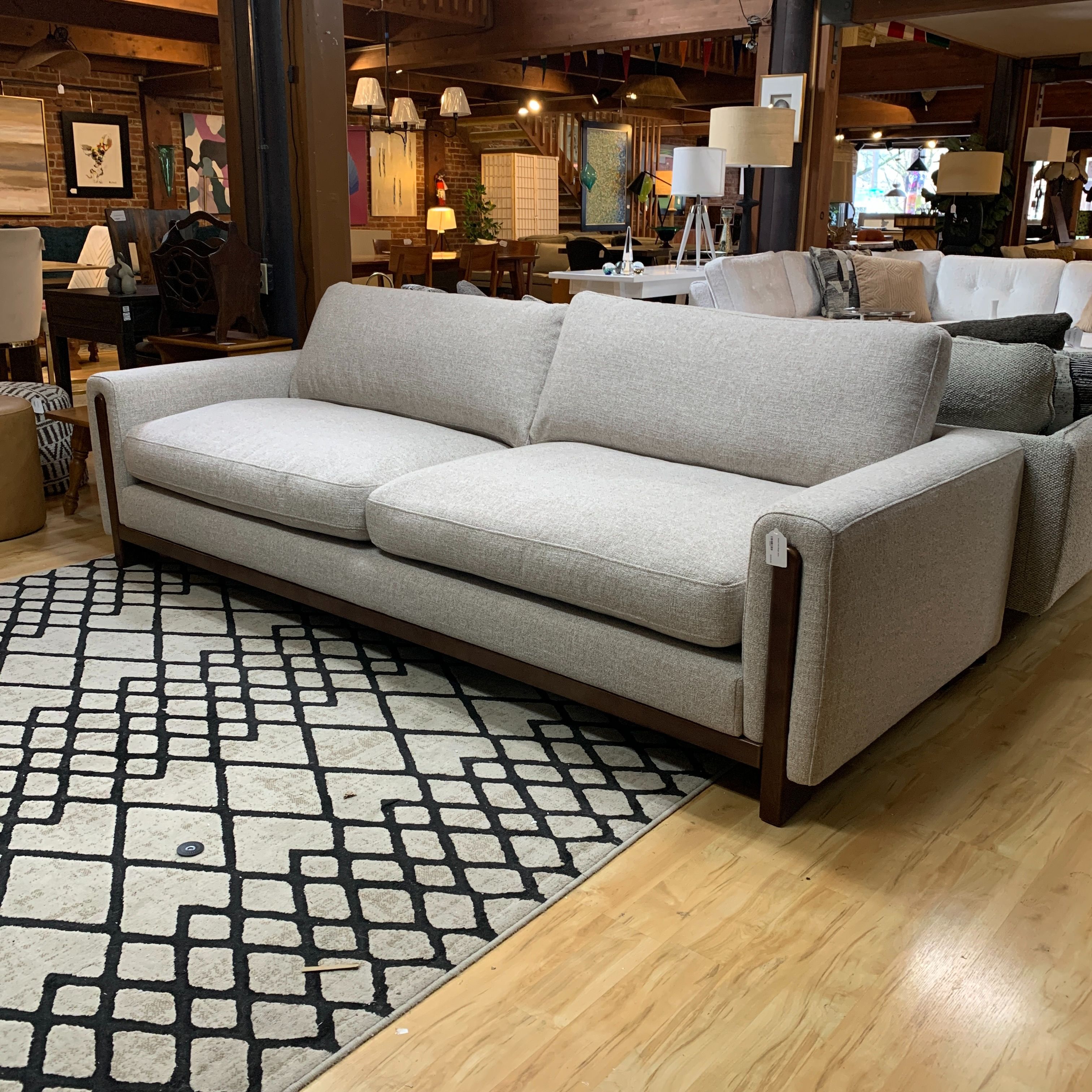 Wood Trim Ginger Sofa