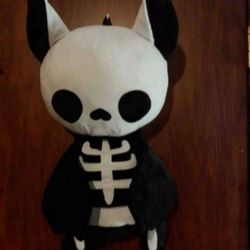 Huge Adorable Skeleton Bat Plushie Gothic Backpack  21"