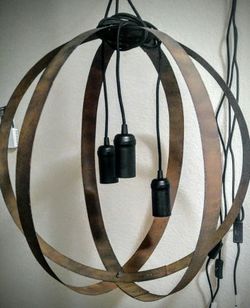 Rustic hanging light