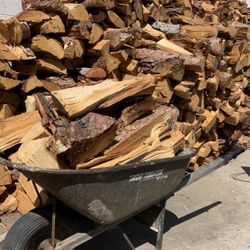 Firewood Dry Seasoned Ready To Burn $20 Dollars For A Full Wheelbarrow 