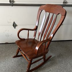 Genuine Wood Vintage Rocking Chair 