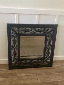 Large Wrought Iron Mirror