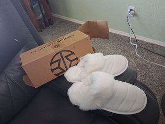 White women's slippers