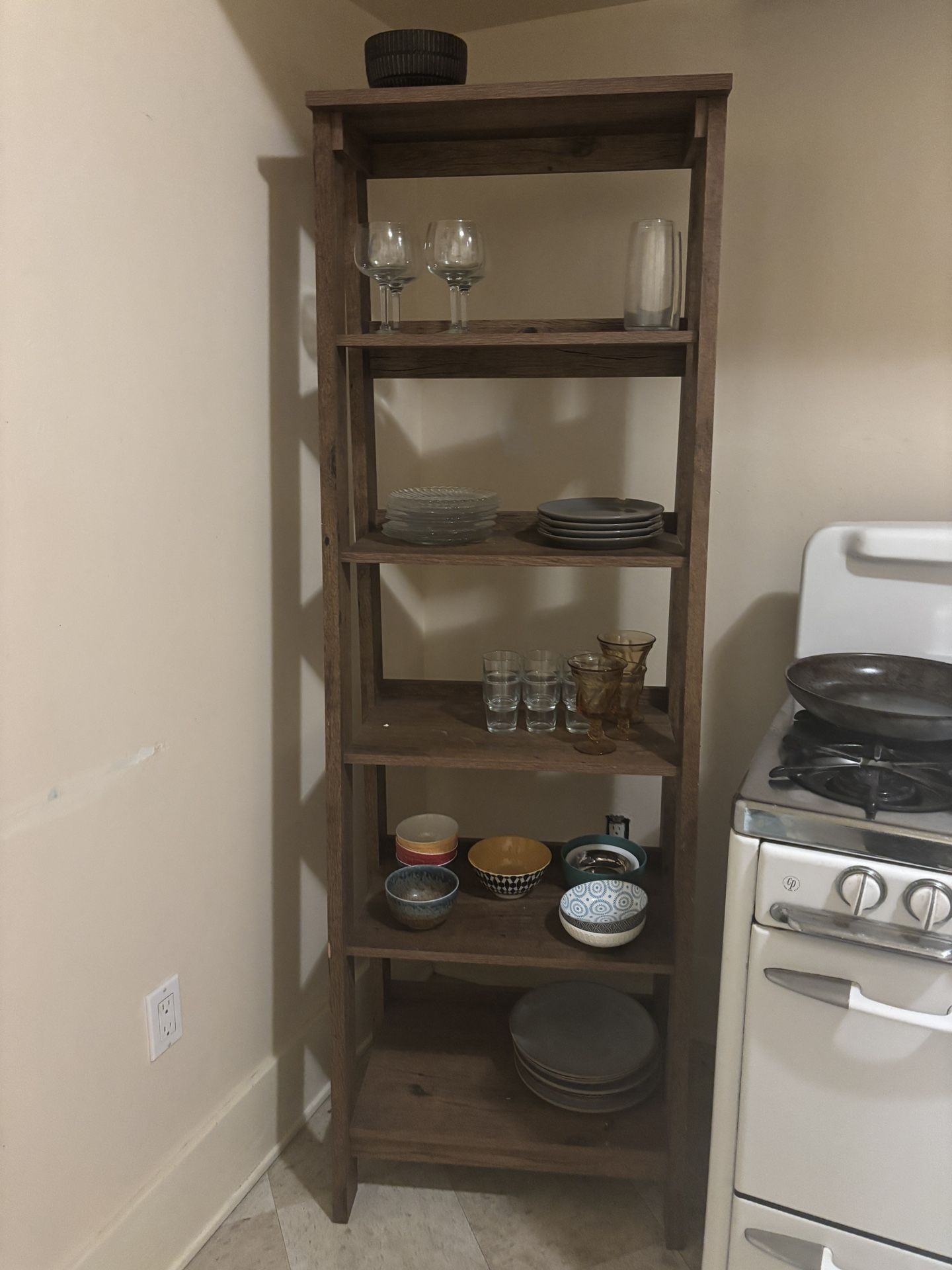 Wooden Ladder Shelf