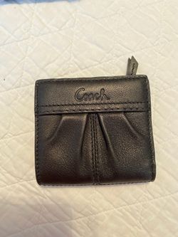 Coach black small wallet