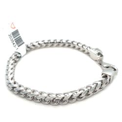 925 Sterling Silver 8” Franco Bracelet 26.5g 5mm 203543