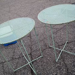 two folding tables