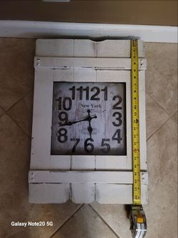 Rustic Farmhouse Wall Clock New York