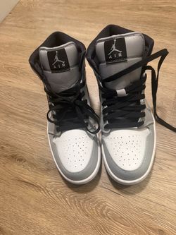 Nike Air Jordan 1 Mid 'Light Smoke Grey' - Men's Size 9.5