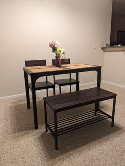 Dinette Table Set with Breakfast Bench