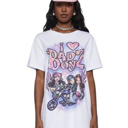 NWOT NIP Dolls Kill X Bratz I Love Bad Boyz Graphic Tee XS