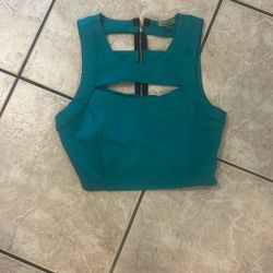 Teal blue Top