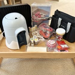Kitchen Bundle- Food Tray, Shaved Ice Maker, Lunch Bag, Non Stick Grill Pan, Baking Fun