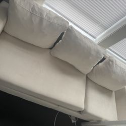 Couch with Storage Ottoman