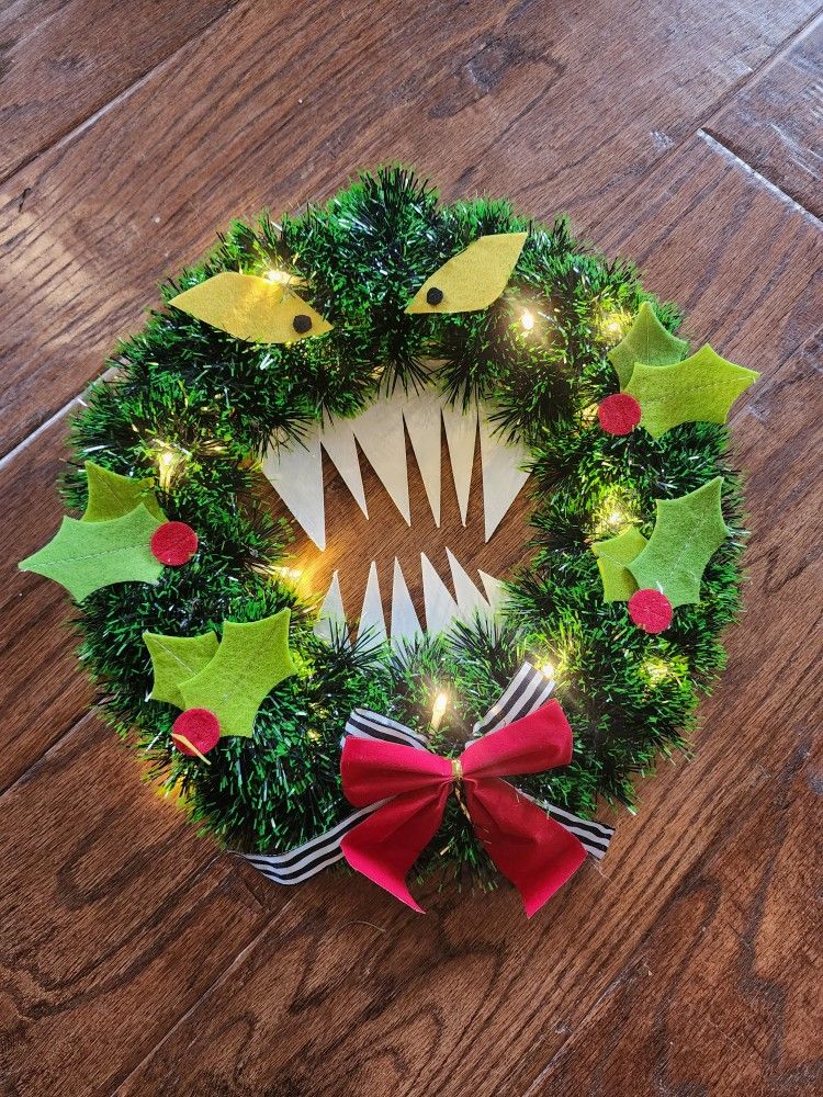 Nightmare Before Christmas Man Eating Wreath
