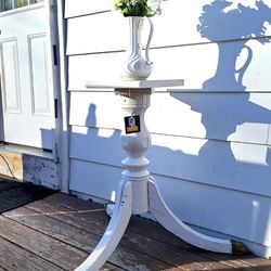 Lovely Repurposed Vintage Farmhouse Shabby Chic Plant/Flower Stand/Table