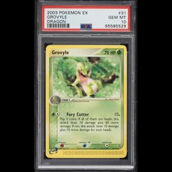 PSA 10 GEM MINT 2003 Pokemon EX Dragon Grovyle #31