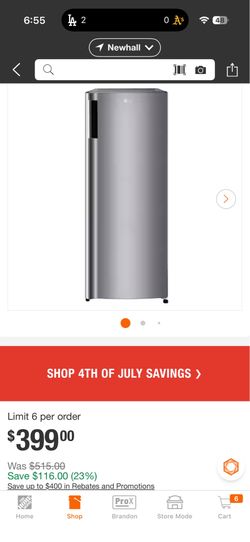 Brand new mini fridge LG LRONC0605V