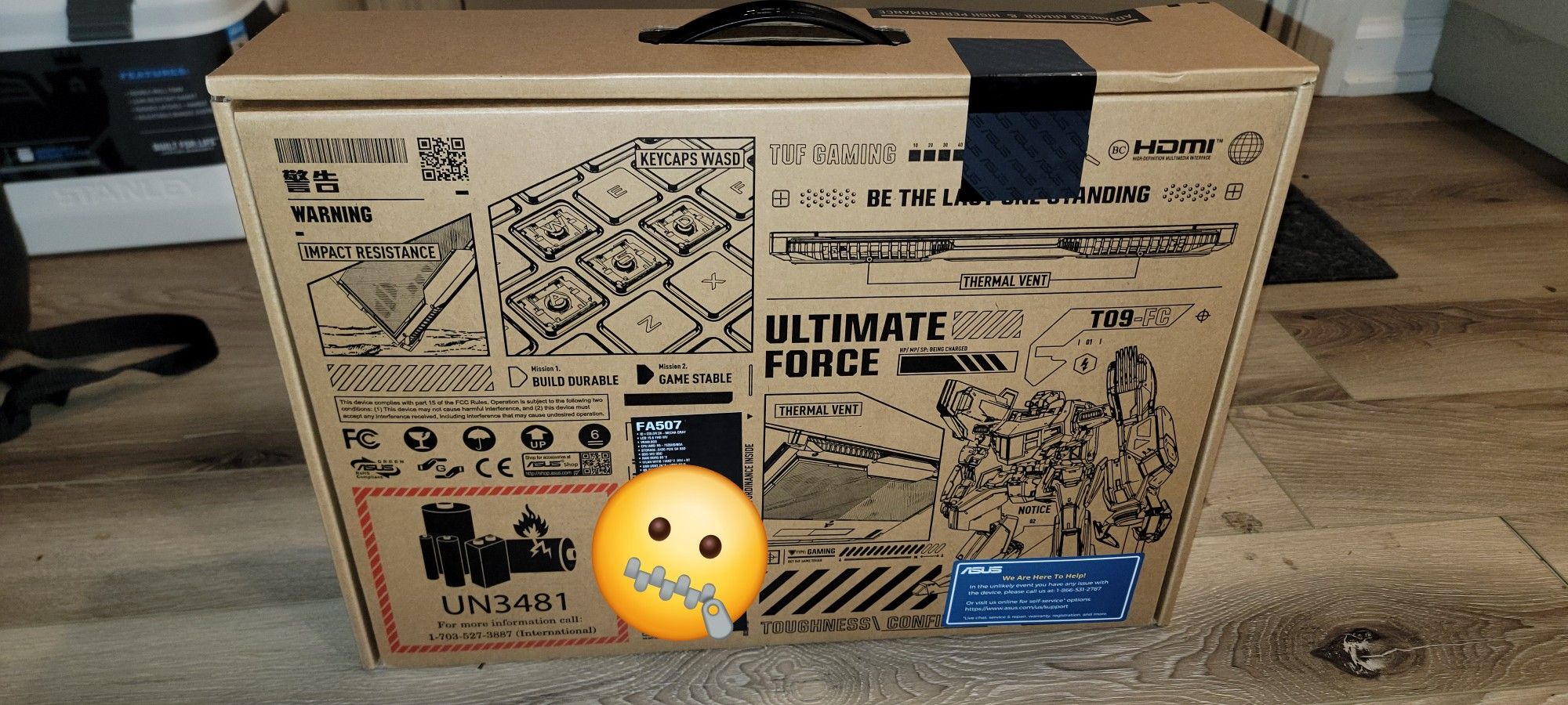 ASUS TUF A15 15.6" FHD 144Hz Gaming Laptop, NVIDIA GeForce RTX 4060, AMD Ryzen 5 7535HS, 16GB RAM, 512GB SSD, Windows 11