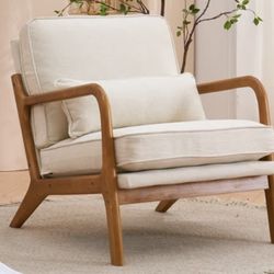 Brand new 25.6" W Linen Blend Armchair By George Oliver
