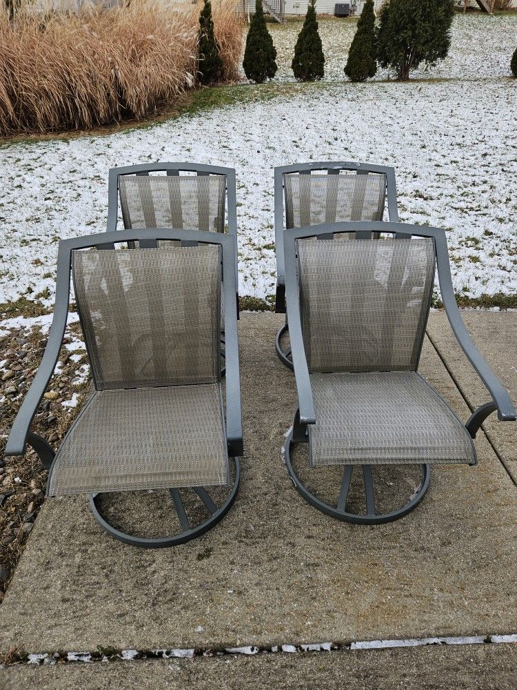 Swivel Rocker Patio Chairs - Set of 4
