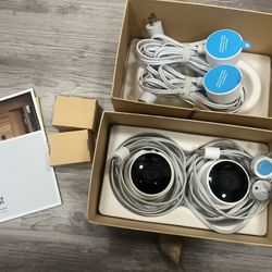 2 Pack NEST Outdoor Wired Cameras