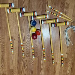 Hey! Play! Deluxe Wooden Croquet Set