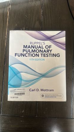 Ruppel’s Manual of pulmonary function testing