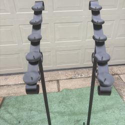 60” Wrought Iron Floor Candelabras Holds 5 Pillar Candles Each See Photos for Measurements