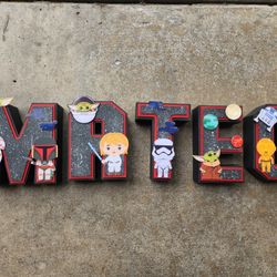3D Letter Name Set