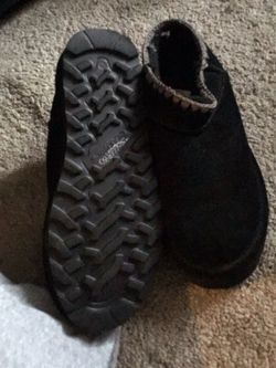 Black Suede Ankle Boots with Lug Sole