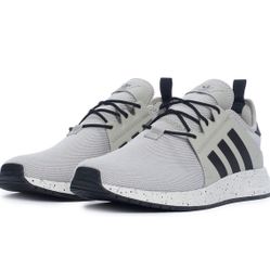 Adidas Light Gray and Black Athletic X_PLR Shoes