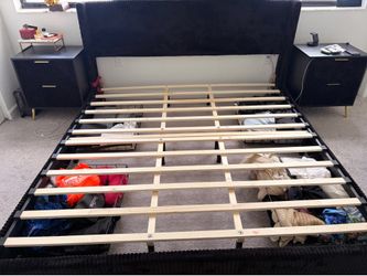 King Size Bed with bed-frame included drawers