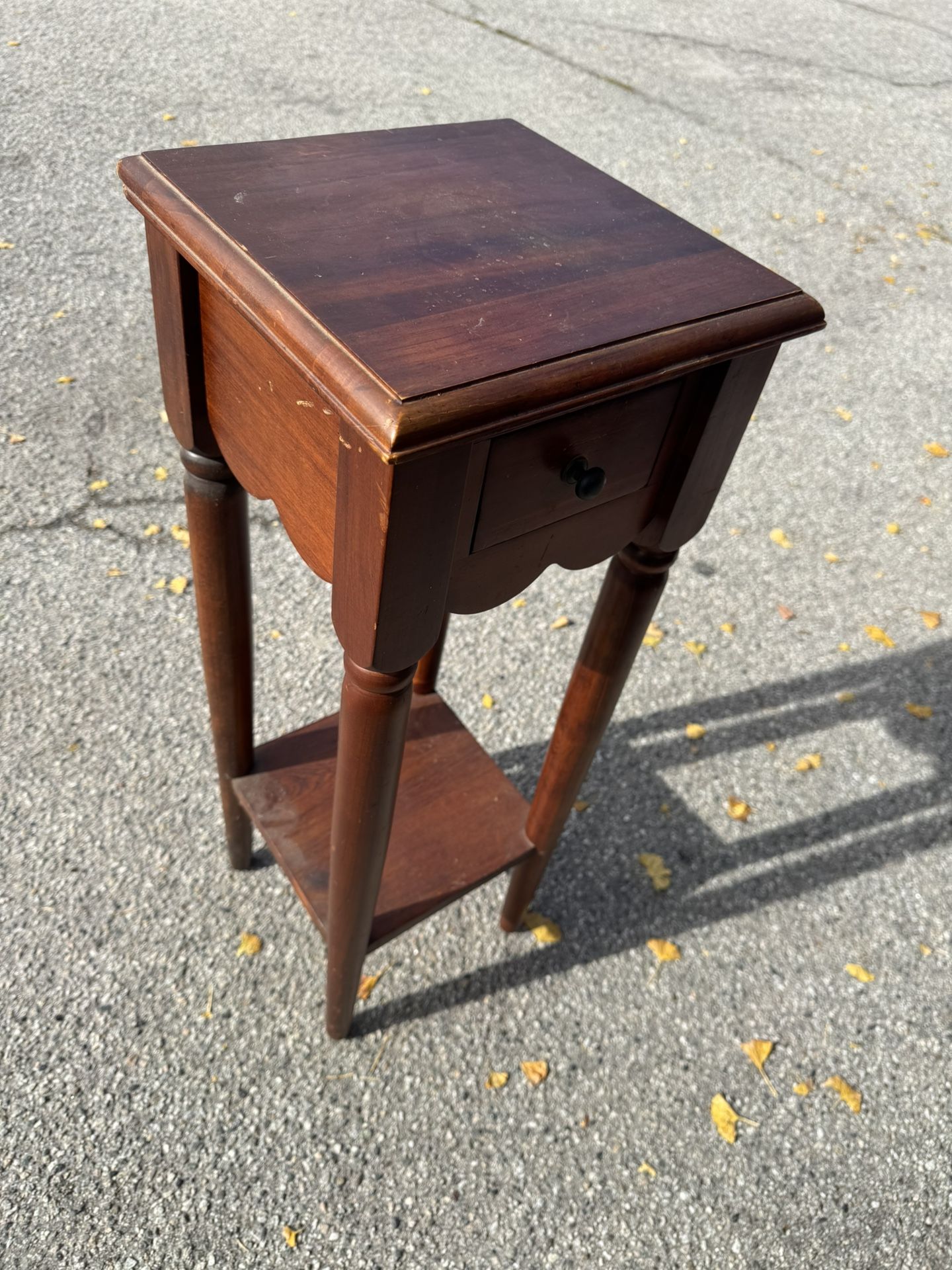Pier 1 Imports Vintage Solid Wooden Side Table