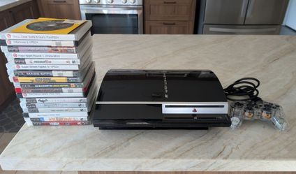 Custom Sony PlayStation 3 PS3 Console 500GB w/ Controller & 34 Games