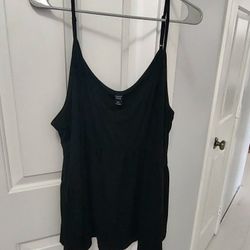 Black Tank Top Emery Rose 4XL Adjustable Straps Like New