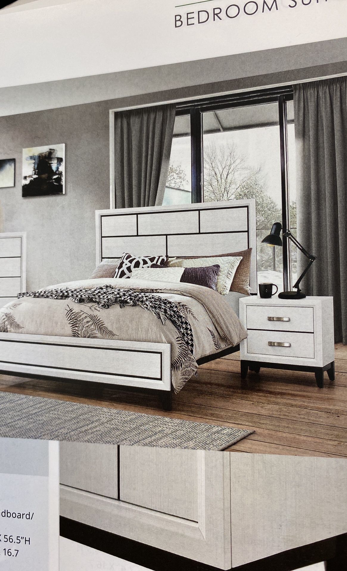 $599 Q Set 4pc Queen Bedroom Set! New $599 New $599
