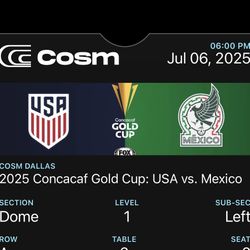 2 Tickets For México Vs USA 