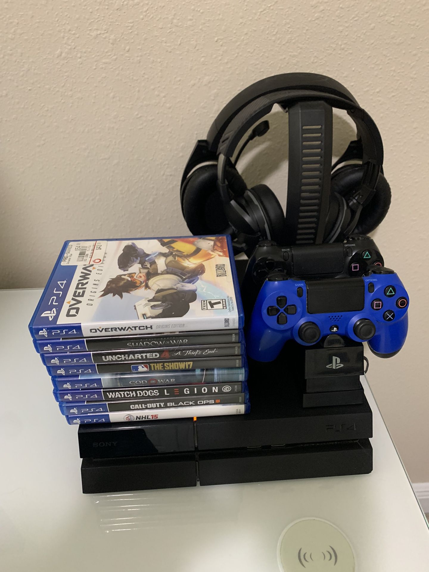 PS4 Plus Games and Two Headsets 