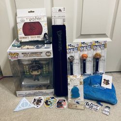 Harry Potter Toy Lot (Wand, Lego, Funko Pop, Stickers)
