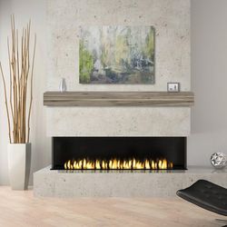 Pearl Mantels Acacia 48" Shelf or Fireplace Mantel with Weathered Finish