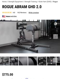 Rogue Glute Ham machine
