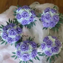 5 Bride and Bridesmaid Wedding Bouquets 
