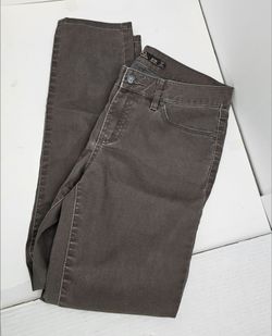 prAna Womens Jeans Size 8 29 Olive Green Utility Hiking Casual Stretch Pants Logo