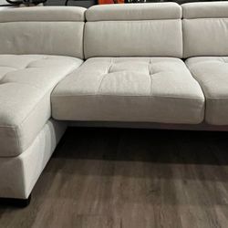 Cream 2-Piece Sectional