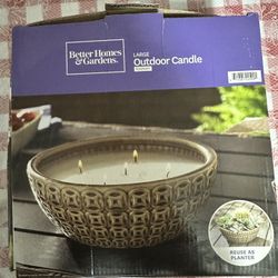 Better Homes & Gardens Large Outdoor Candle – Rosemary (New)