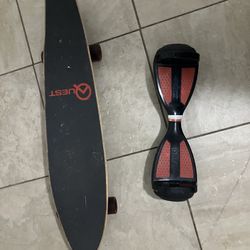 Hoverboard And Skateboard