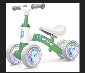 CAEEDOX baby balance bike with lights